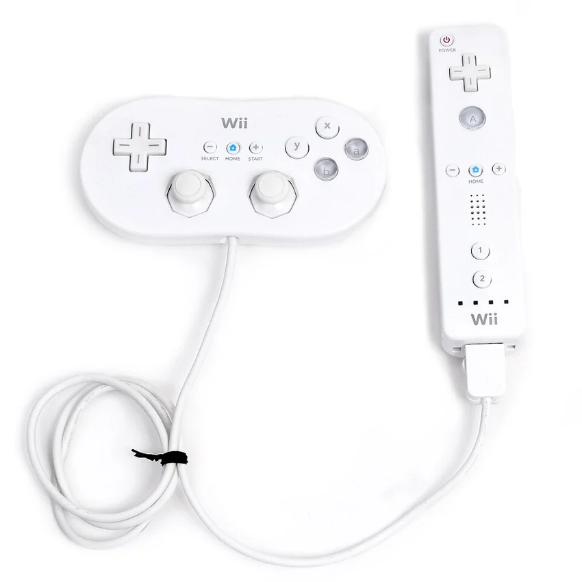 The Classic Controller, for the Wii. Hooked up to the Wiimote.