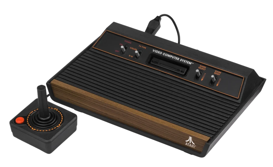 Imagem de Atari 2600 — Atari-2600-Wood-4Sw-Set