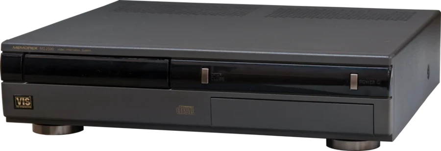 Imagem de Memorex VIS — Tandy Video Information System (front, flap closed)
