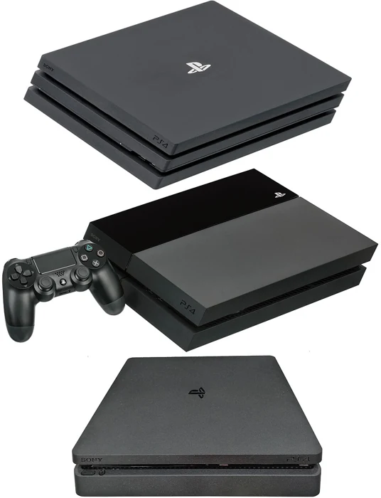 Imagem de PlayStation 4 — PS4 consoles montage