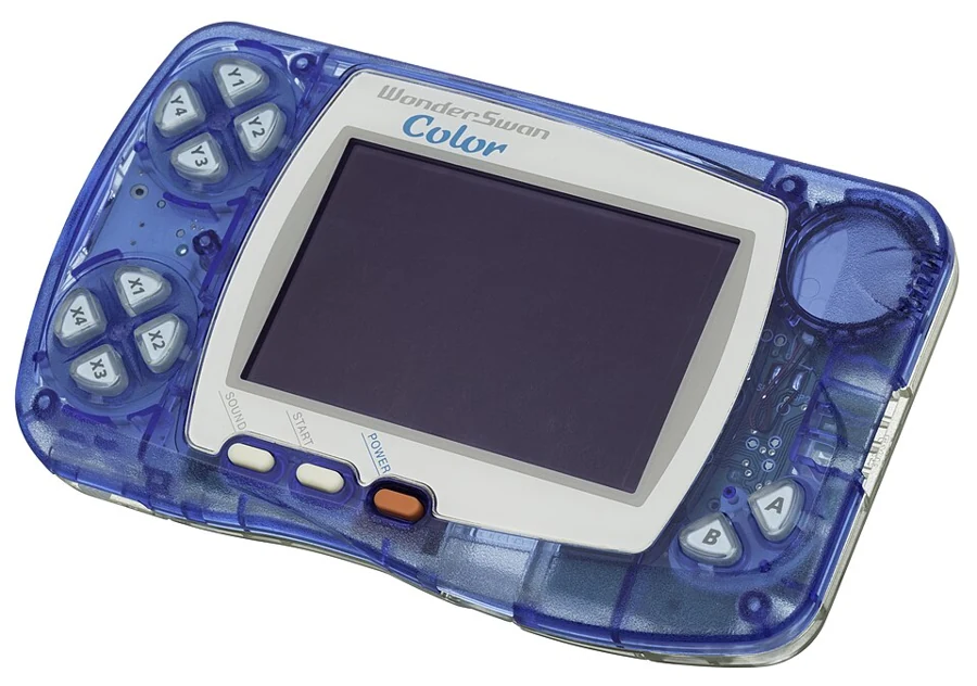 Imagem de WonderSwan Color — WonderSwan-Color-Blue-Left